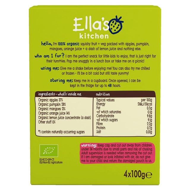 Ella's Kitchen Mango Pumpkin Kids Drinks 400g - British product