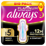 Always Platinum Sanitary Towels Secure Night Extra Size 5 - British product