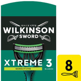 Wilkinson Sword Xtreme 3 Sensitive disposable razors 8 pack (British brand)