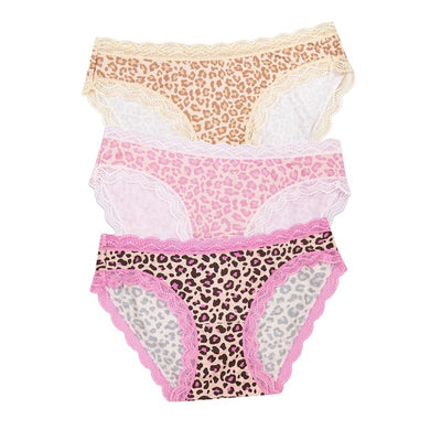 M&S Stripe & Stare Truse Pink Leopard Dame Undertøy L- Kjøp online hos McGrocer