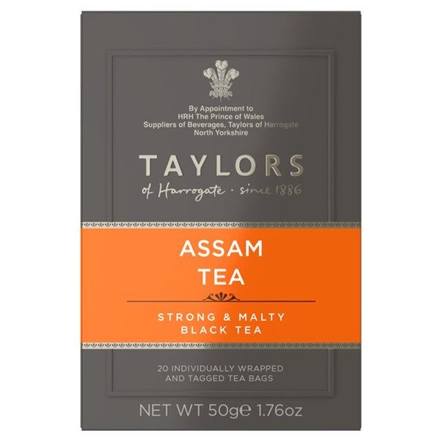 Taylors Assam tea bags 20 per pack (British brand)