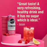 Remedy Raspberry Lemonade Kombucha 700ml, imported from the UK