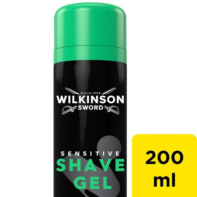 Wilkinson Sword sensitive shave gel 200ml (British brand)