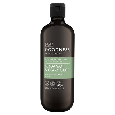 M&S Baylis & Harding Goodness Mens Bergamot & Clary Sage Shower Gel 500ml- Buy online at McGrocer