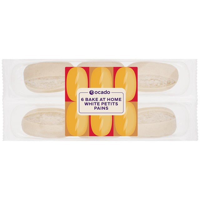 Ocado white petits pains 6 per pack, imported from the UK