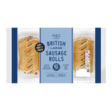 M&S large pork sausage rolls 6 pack 360g, imported from the UK