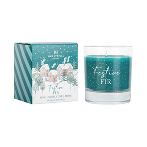Wax Lyrical Festive Fir Scented Candle Christmas Village Collection