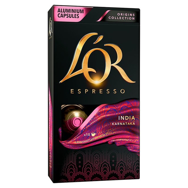 L'OR India coffee pods intensity 10 x10 pack, UK version