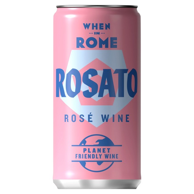 When In Rome Rosato IGT rosé wine 187ml can (British brand)