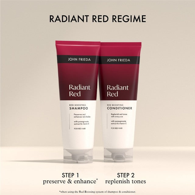 John Frieda Radiant Red shampoo (British brand)