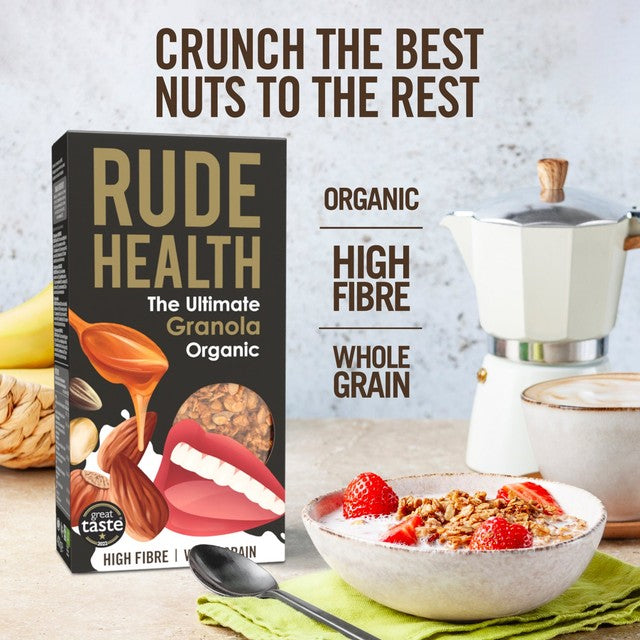 Rude Health Ultimate Granola 400g, imported from the UK