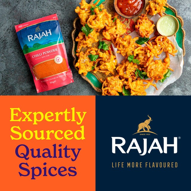 Rajah ground chilli powder 100g, imported from the UK