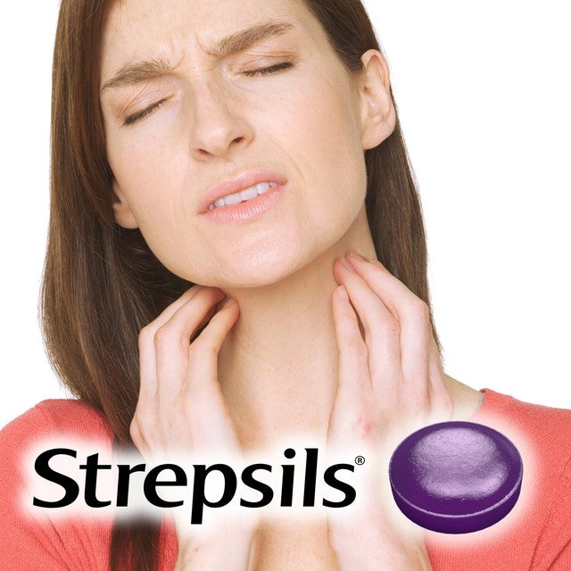 Strepsils Blackcurrent Sore Throat Lozenges 24 pack (British brand)