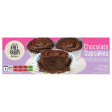 The Gluten Free Kitchen vegan chocolate cupcakes 3 pack, UK version
