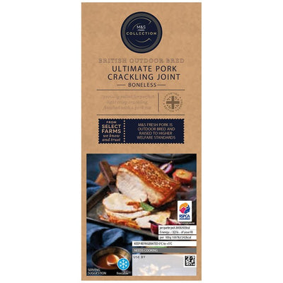M&S M&S Collection قطعة لحم خنزير بريطانية مقرمشة مع صوص 1.05 كجم - اشترِ عبر الإنترنت من McGrocer