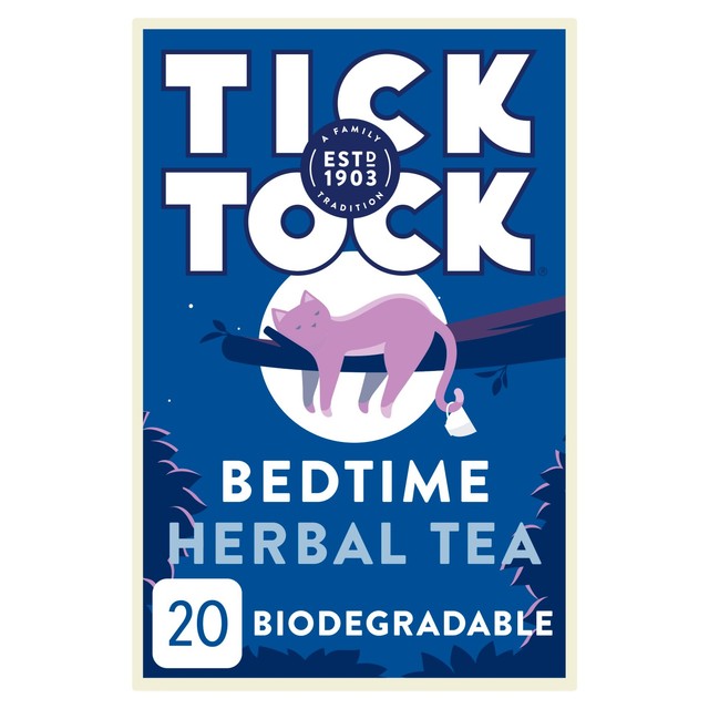 Tick Tock Bedtime herbal tea 20 count (British brand)