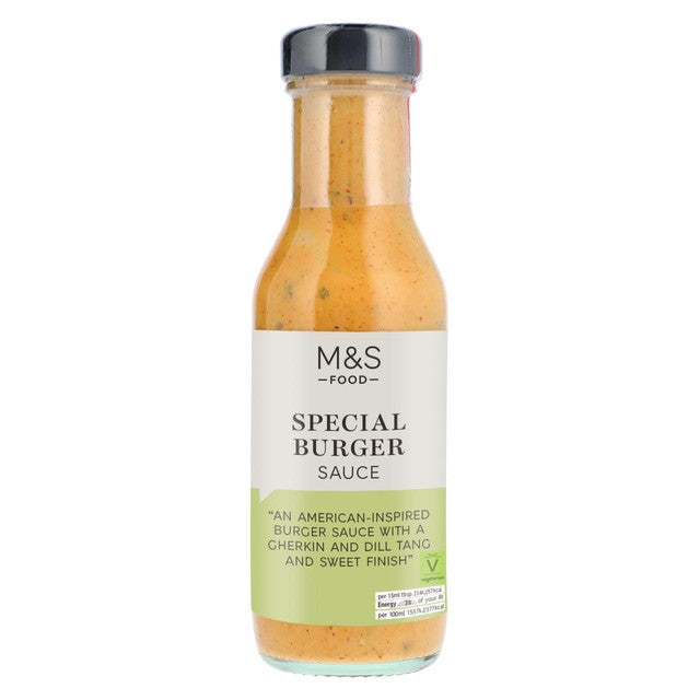 M&S Burger Sauce Gherkin and Dill 250ml, imported from the UK