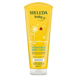 Weleda Baby Natural Calendula Vegan Shampoo & Body Wash 200ml