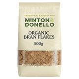 Minton & Donello Organic Bran Flakes Cereal 500g, imported from the UK