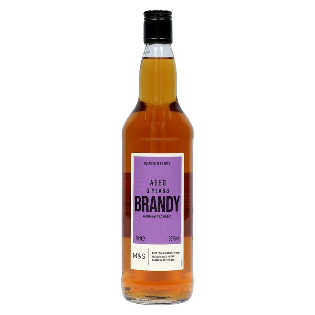 M&S Aged Brandy 700ml bottle imported from the UK