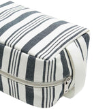 M&S striped canvas washbag navy mix one size, imported from the UK