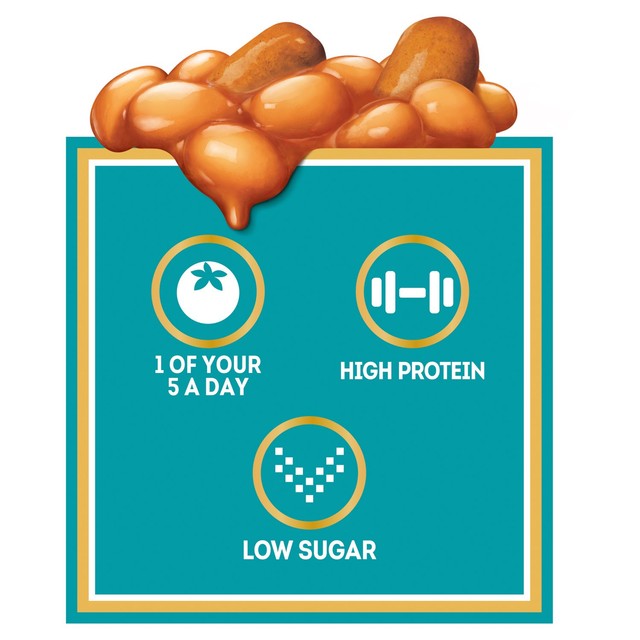 Heinz Plant-Based Beanz & Sausages baked beans 415g, UK version