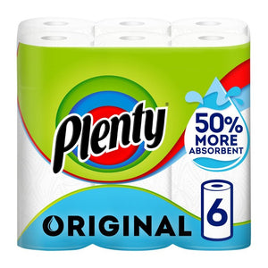 Plenty Original Kitchen Roll 6 per pack
