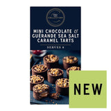 M&S mini chocolate and Guerande sea salt caramel tarts 184g, imported from the UK