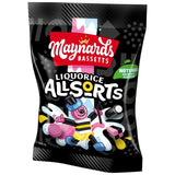 Maynards Liquorice Allsorts Sweets 165g, imported from the UK