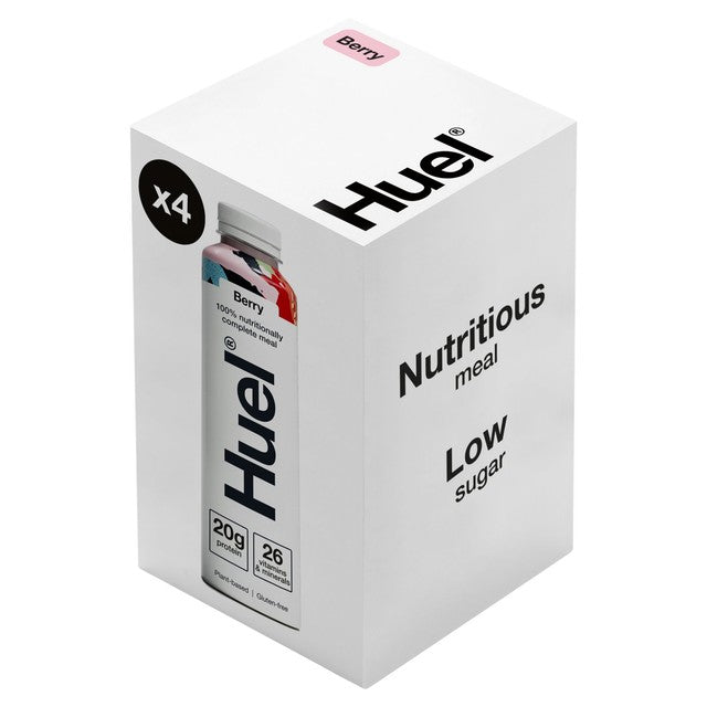 Huel RTD Berry meal replacement drink multipack 4 x 500ml, UK version