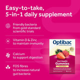Optibac gut health gummies 30 gummies, imported from the UK