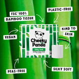 The Cheeky Panda Bamboo Toilet Tissue 24 Roll 200 Sheets - British product