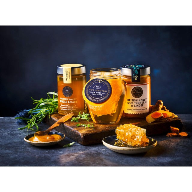 M&S Collection acacia honey with honeycomb 250g - British product