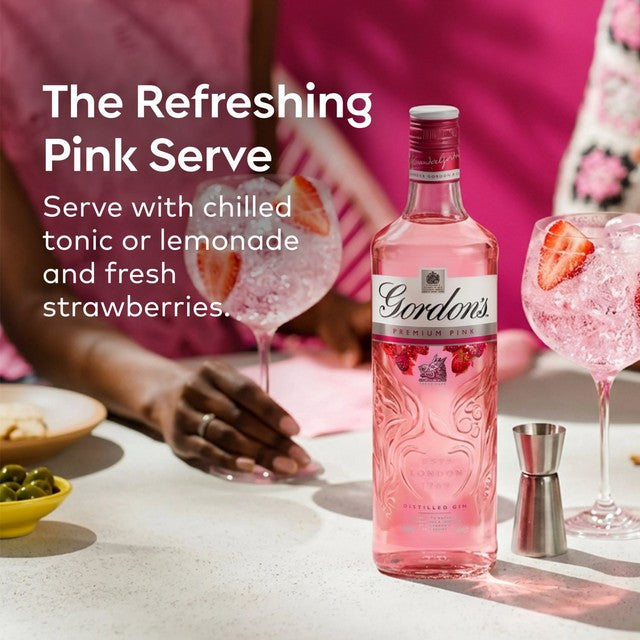 Gordon's Premium Pink flavoured gin 1L, UK version