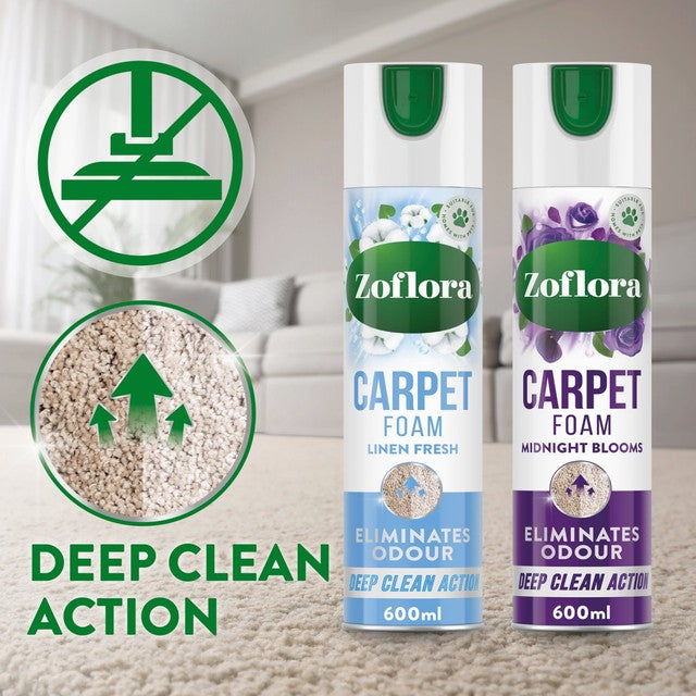 Zoflora Linen Fresh carpet foam, UK version