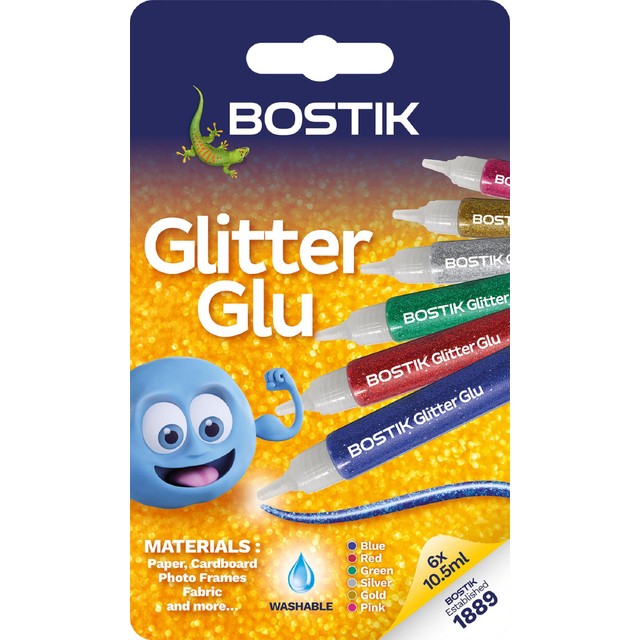 Bostik Glitter Glue Pens Assorted Colors 10.5ml - British product