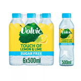 M&S Volvic Touch of Fruit Lemon & Lime Sugar Free Still Flavoured Water Multipack 6x500ml- Buy online at McGrocer