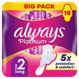 Always Platinum Long Sanitary Towels with Wings Size 2 - British product