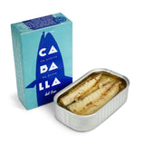 La Narval mackerel fillets in olive oil tinned - British product