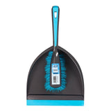 M&S Elliotts Dustpan and Brush Set with Stiff and Soft Bristles 39x23x11cm- Buy online at McGrocer