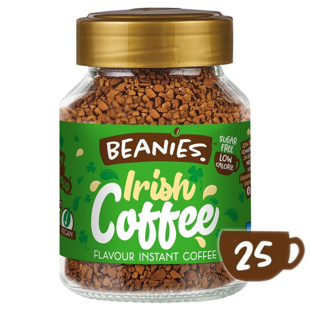 Beanies Irish cream flavour instant coffee 50g jar - British product