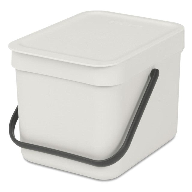 Brabantia Sort Go waste bin light grey 6L British product
