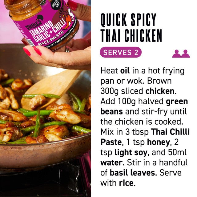 The Woolf's Kitchen tamarind, garlic and chilli spice paste 190g (British brand)