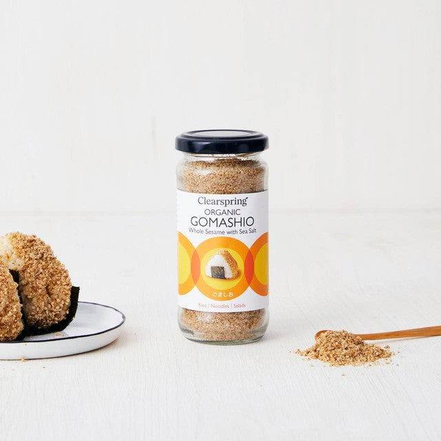 Clearspring Organic Gomashio Whole Sesame with Sea Salt 100g - British product