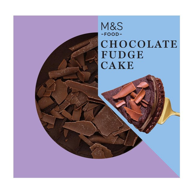 M&S Chocolate Fudge Cake 425g, imported from the UK