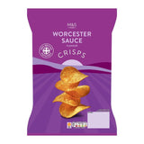 M&S Worcester sauce flavoured potato crisps 150g, imported from the UK