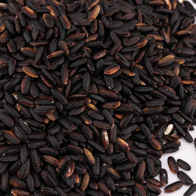 Realfoods black wholegrain rice 500g, imported from the UK