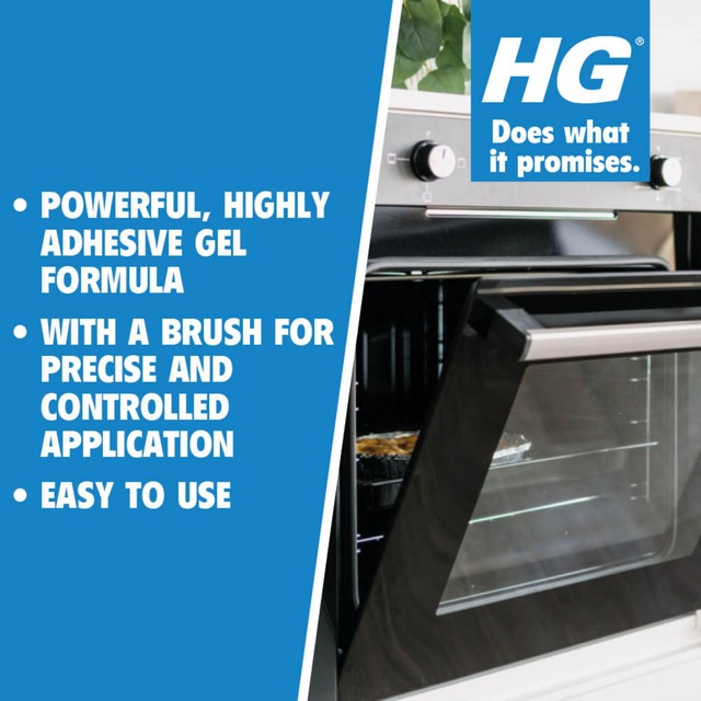 HG power gel brush oven cleaner, effective cleaning formula (British brand)