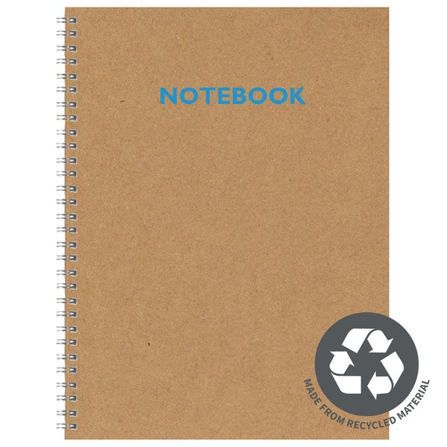 Silvine A4 Recycled Notebook with Kraft cover (British brand)