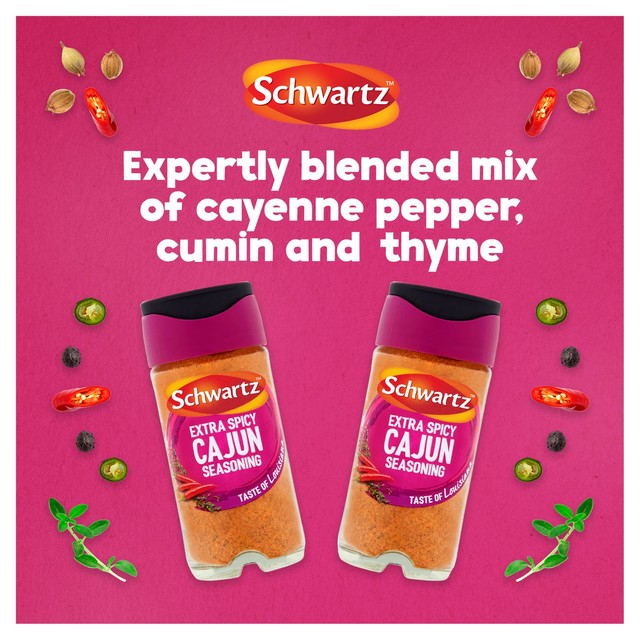 Schwartz Extra Spicy Cajun seasoning 42g (British brand)